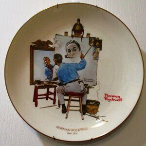 Collectible Set of 5 - Norman Rockwell Collection Plates